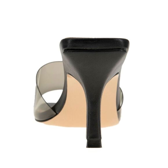 BCBGENERATION Smoke Black Maxari Square Toe Heeled Sandal 5.5 *New With Box* - Picture 2 of 4